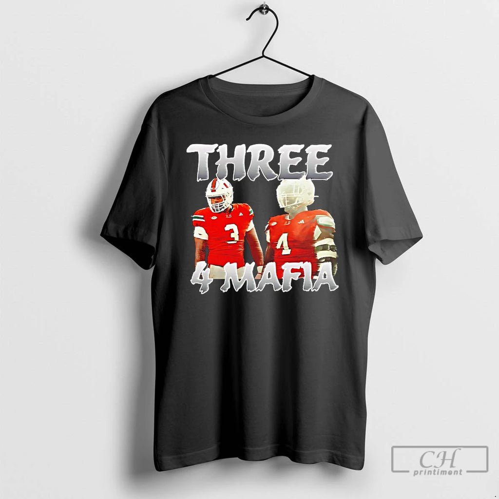 Premium Akheem Mesidor And Rueben Bain Three 4 Mafia T Shirts