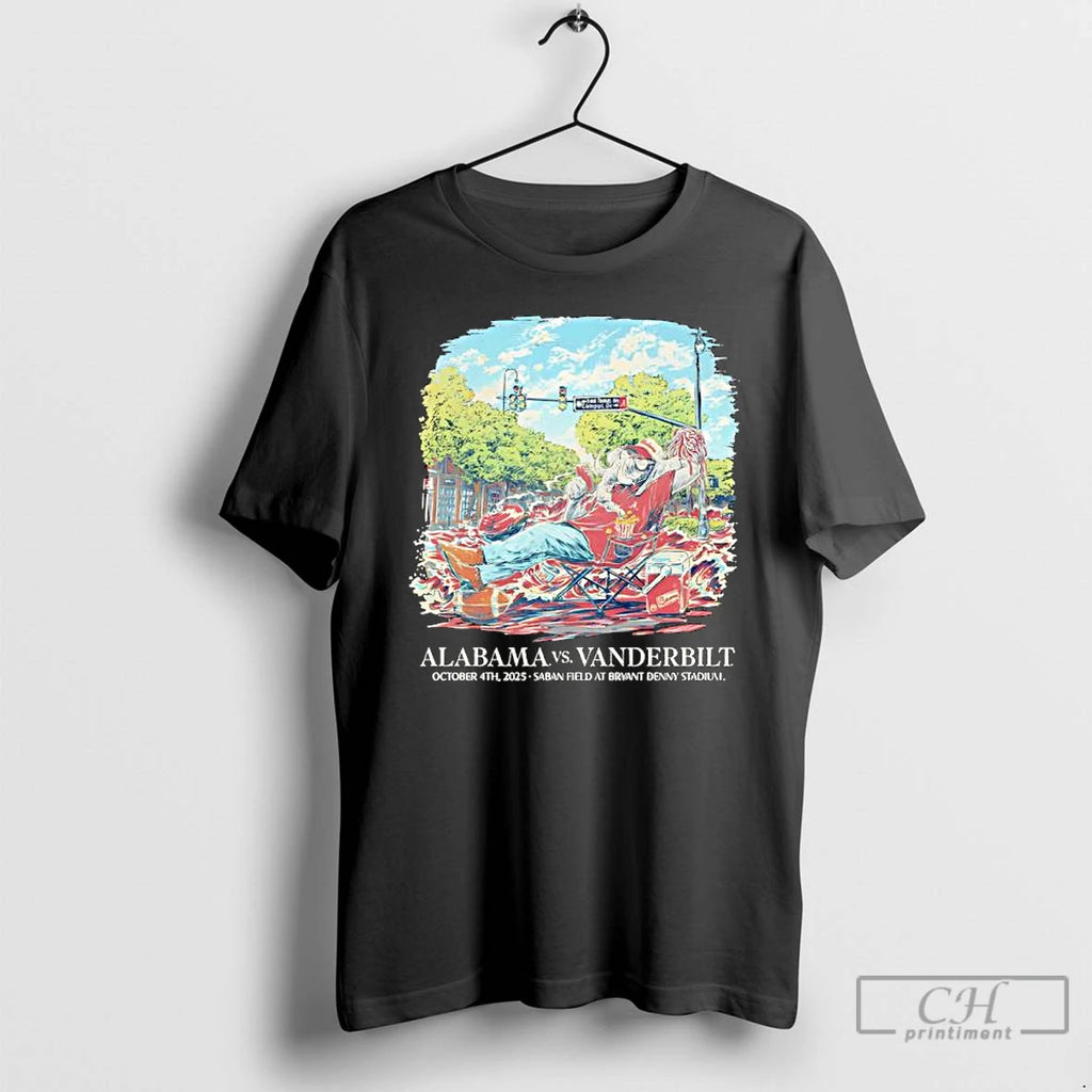 Premium Alabama Vs Vanderbilt 2025 T Shirts