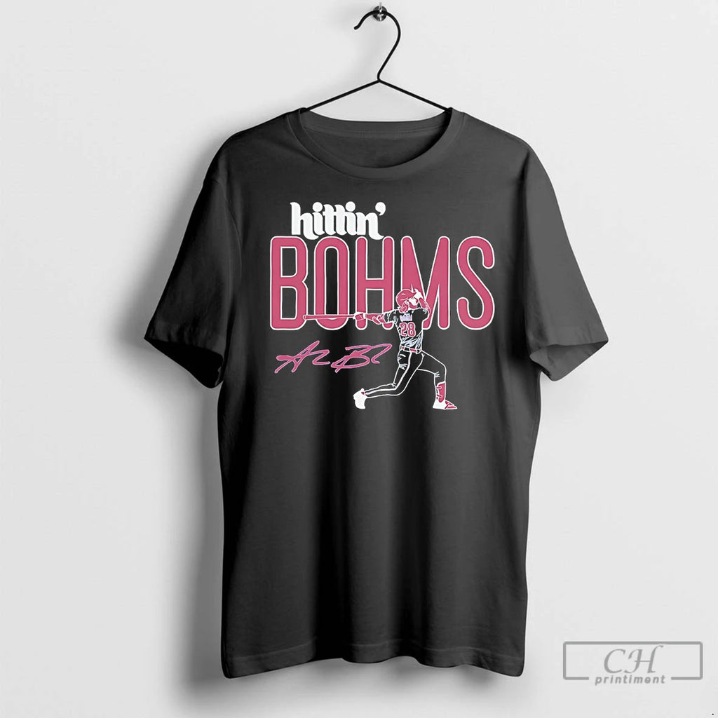 Premium Alec Bohm Hitting Bohms Signature