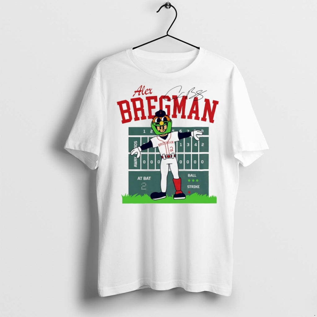 Premium Alex Bregman Boston Red Sox Baseball Mascot Signature T Shirts