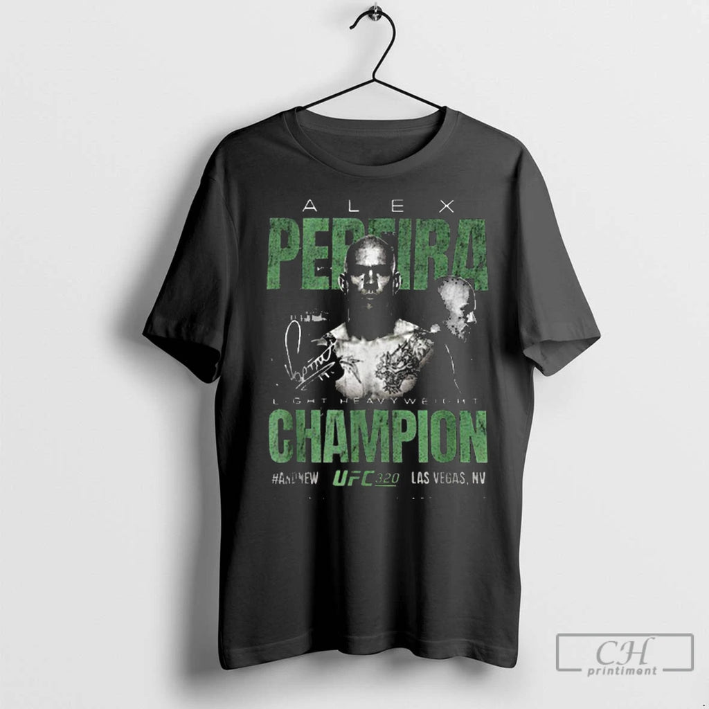 Premium Alex Pereira Ufc 320 Light Heavyweight Champion And New 2025 Las Vegas Nv Signature