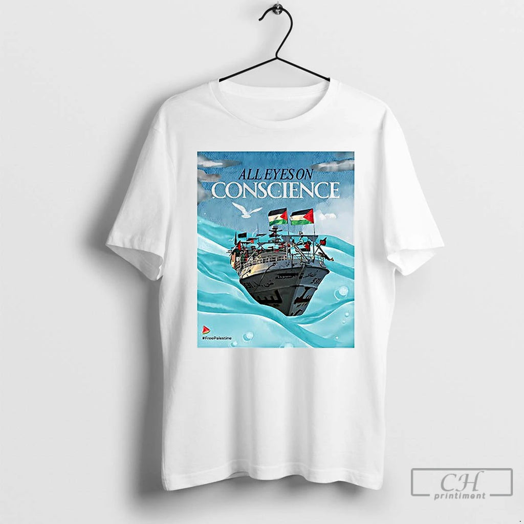Premium All Eyes On Conscience Free Palestine Ceramic Ceramic And Classic Dad Cap T Shirts