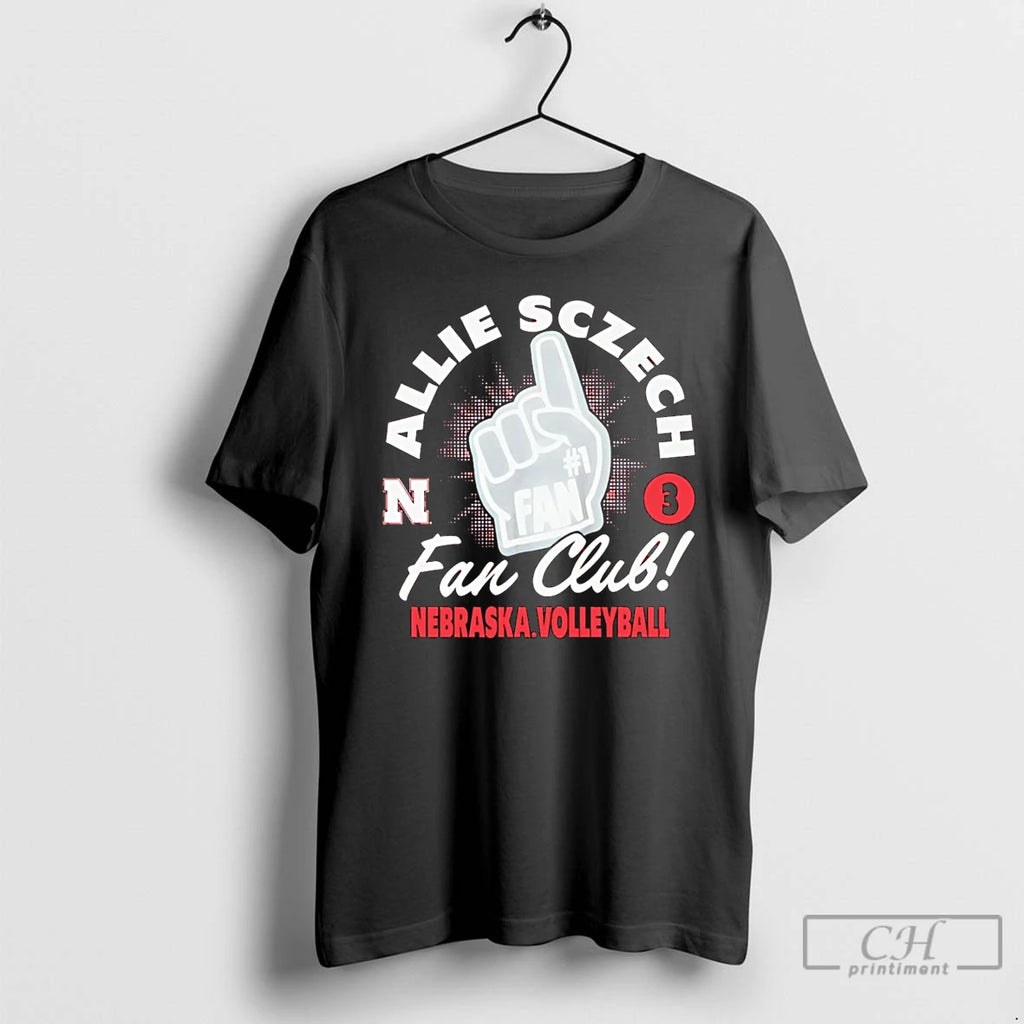 Premium Allie Sczech Fan Club Nebraska Volleyball T Shirts