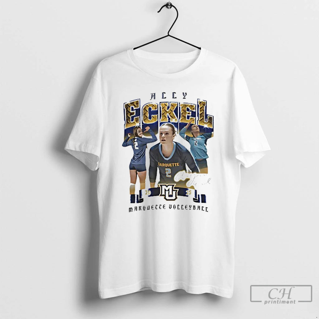 Premium Allyson Eckel Marquette Volleyball Signature T Shirts