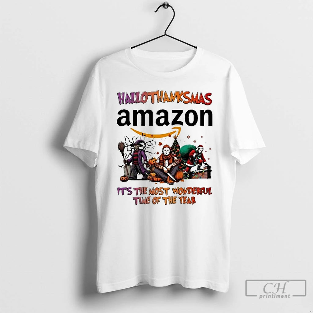 Premium Amazon Horror Film Hallothanksmas Its The Most Wonderful Time Of The Year T Shirts