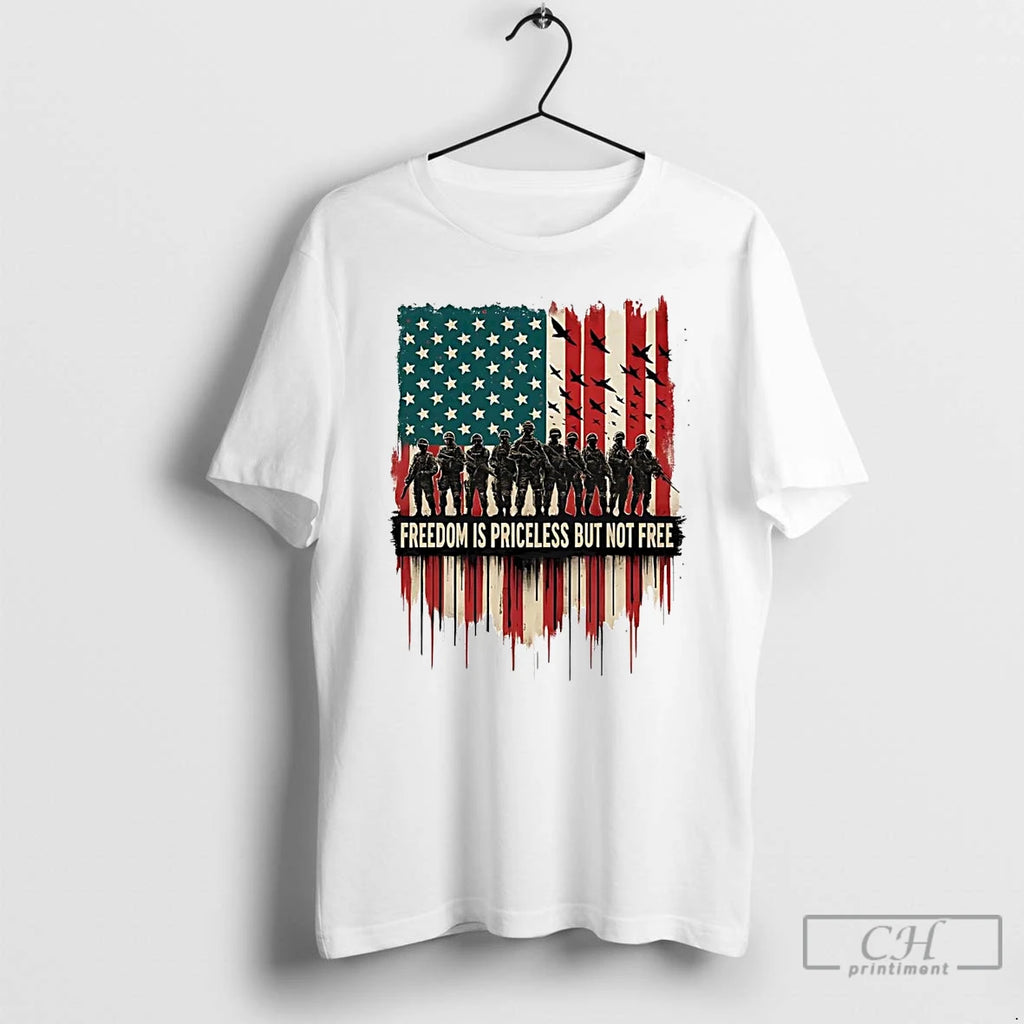 Premium American Veteran Freedom Is Priceless But Not Free T Shirts