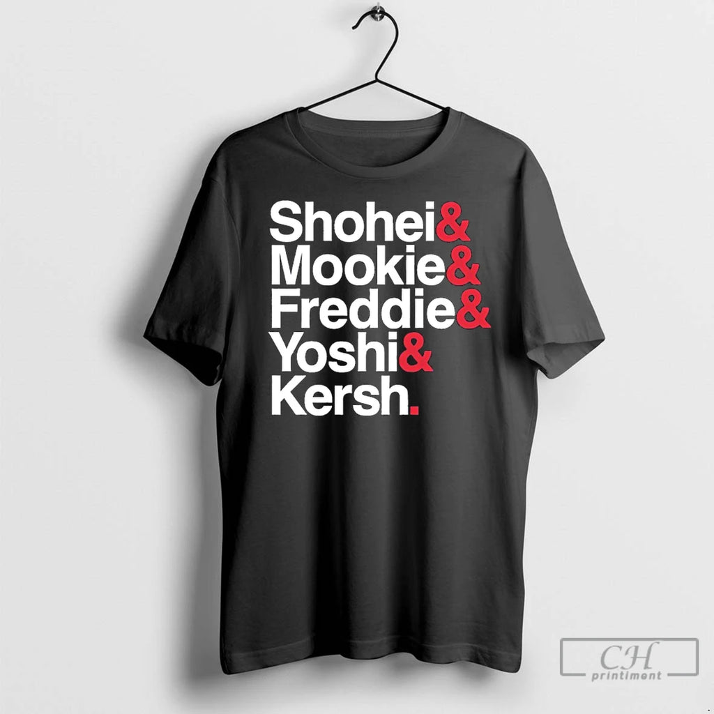Premium Ampersand Stars Shohei Mookie Freddie Yoshi Kersh Los Angeles Baseball
