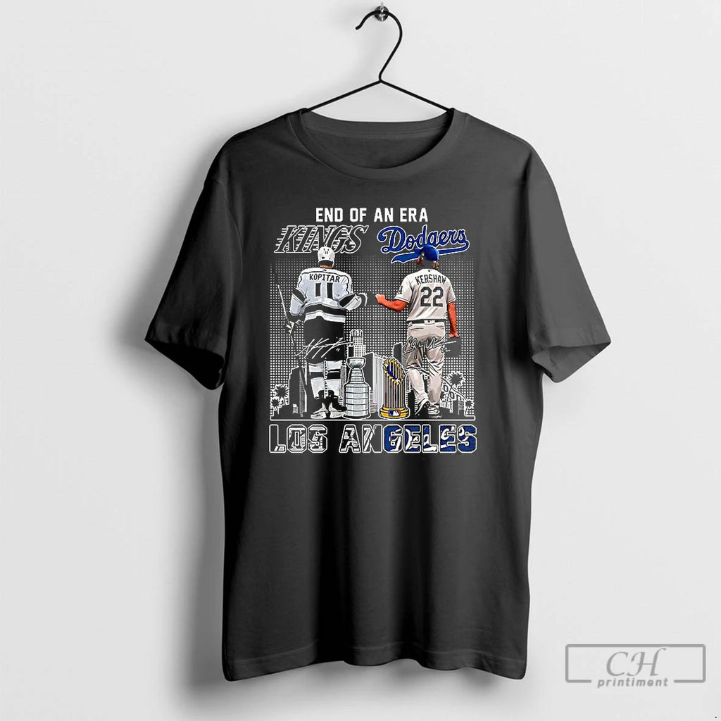 Premium Anze Kopitar Kings And Clayton Kershaw Dodgers End Of An Era Los Angele Signature