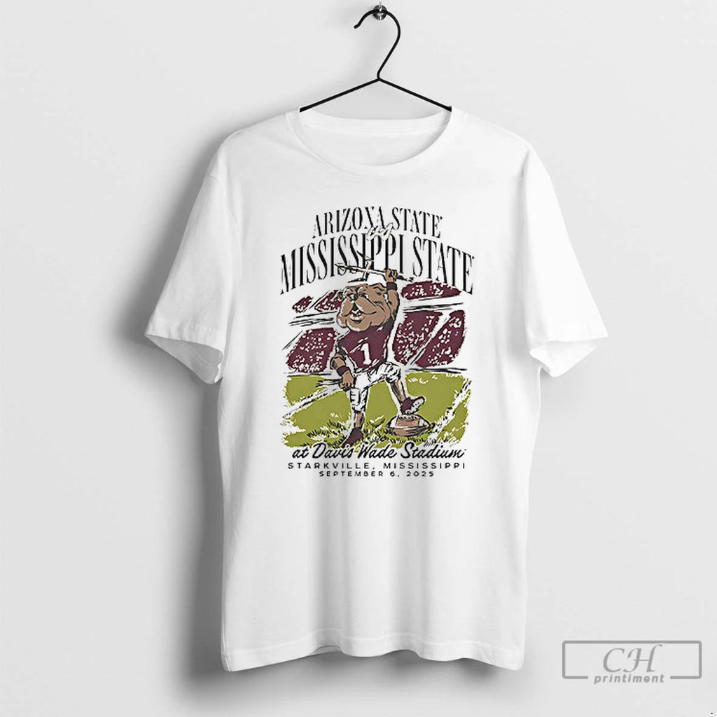 Premium Arizona State Sun Devils Vs Mississippi State Bulldogs David Wade Stadium Gameday Mascot