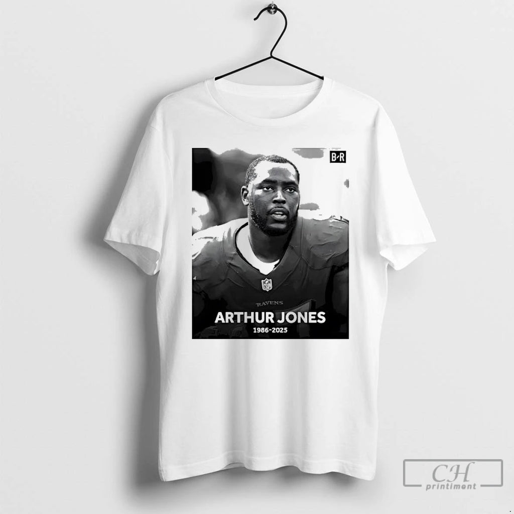 Premium Arthur Jones Baltimore Ravens Player 1986 2025 Graphic T Shirts