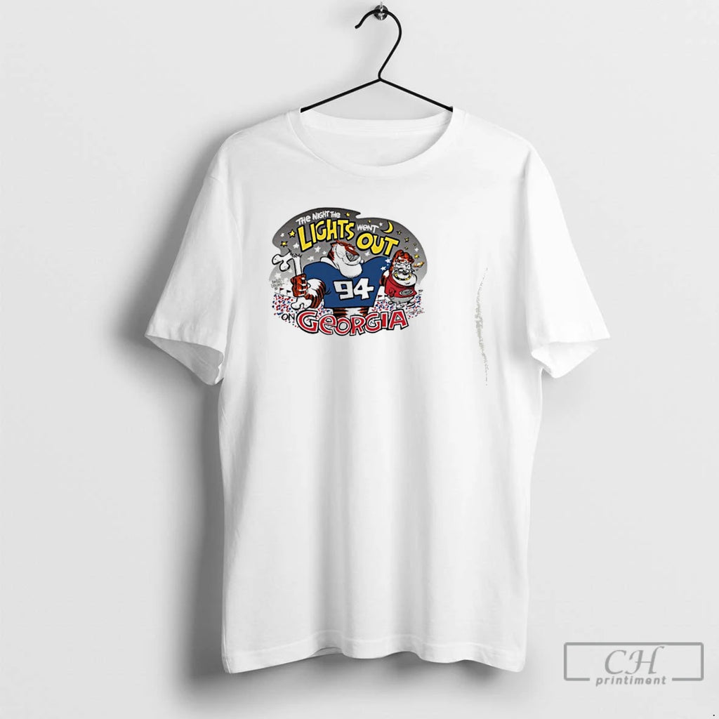 Premium Auburn Tigers The Night The Lights Went Out On Georgia T Shirts