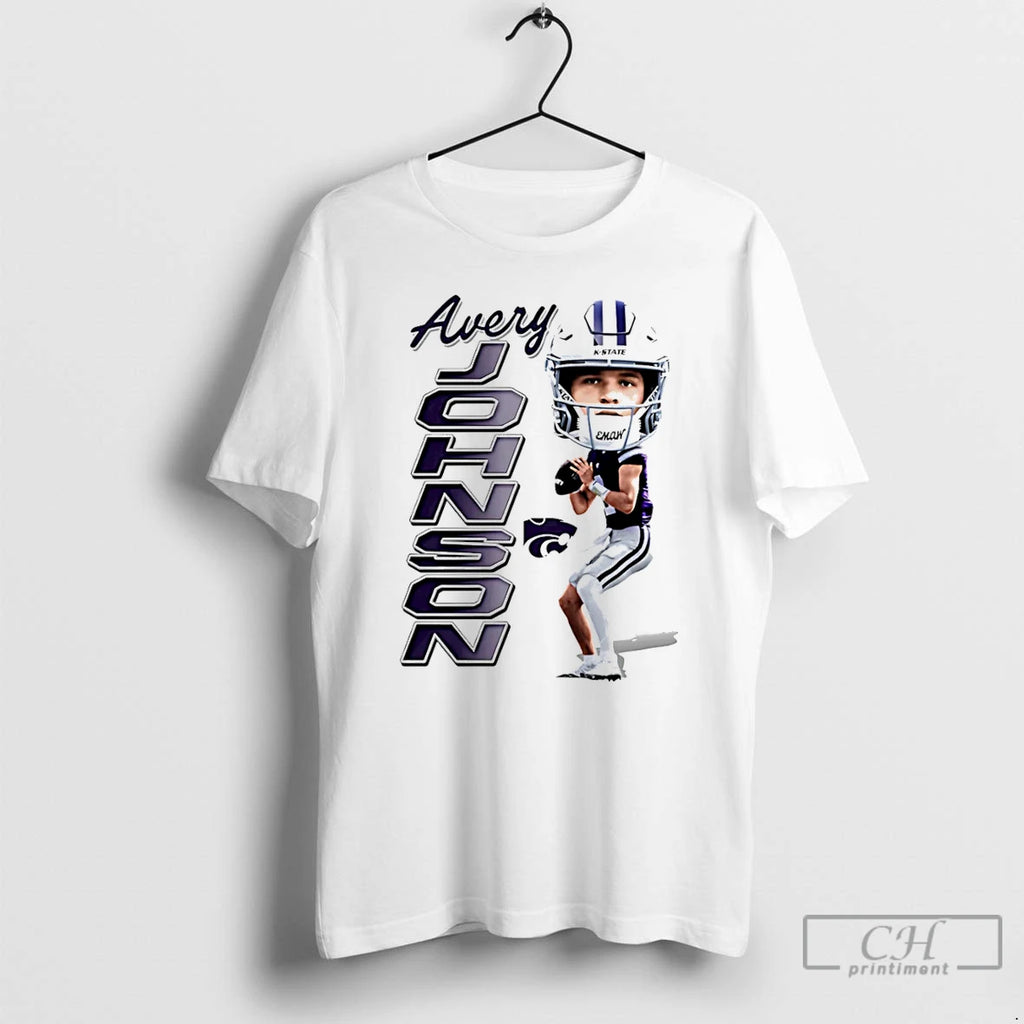 Premium Avery Johnson Kansas State Wildcats Caricature T Shirts
