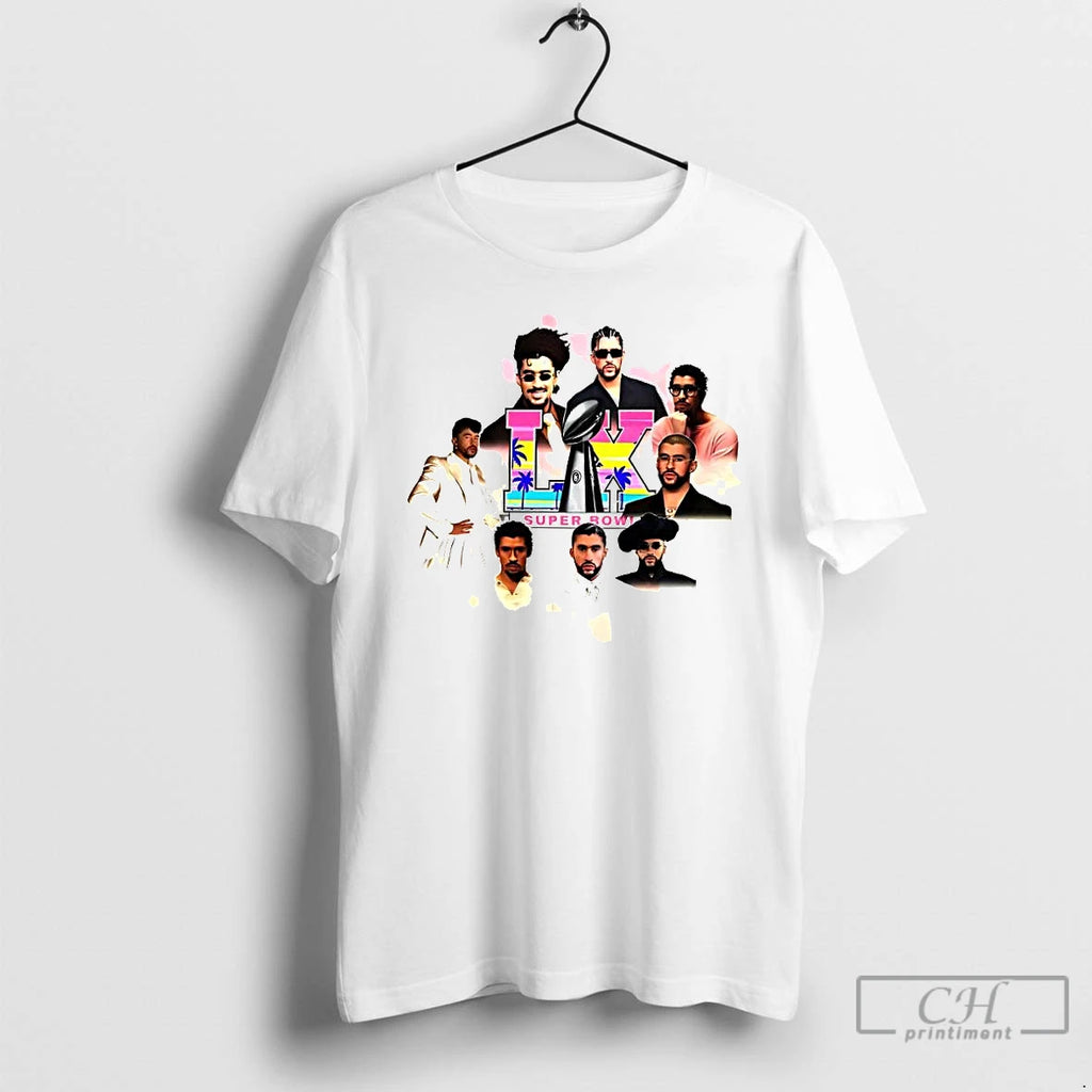 Premium Bad Bunny Bowl 2026 Halftime Show T Shirts