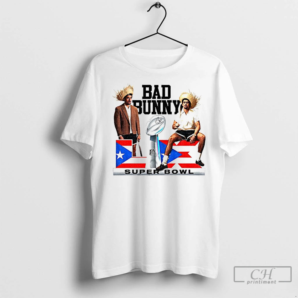 Premium Bad Bunny Here For The Benito Bowl Superbowl Halftime 2026 Usa Graphic