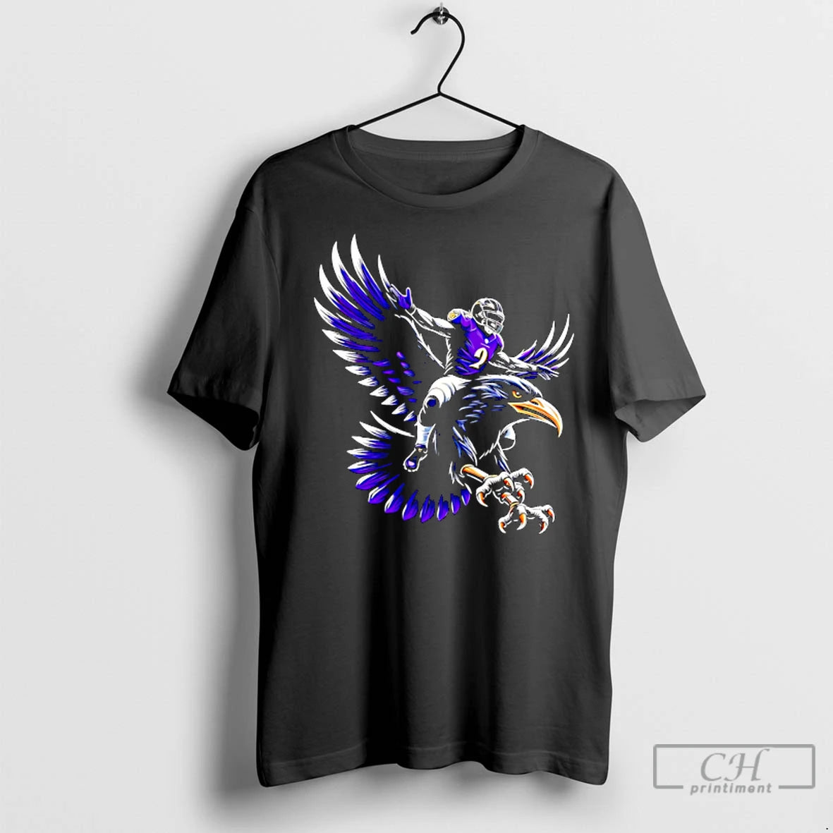 Premium Baltimore Ravens Gridiron Style Purple Grit Design