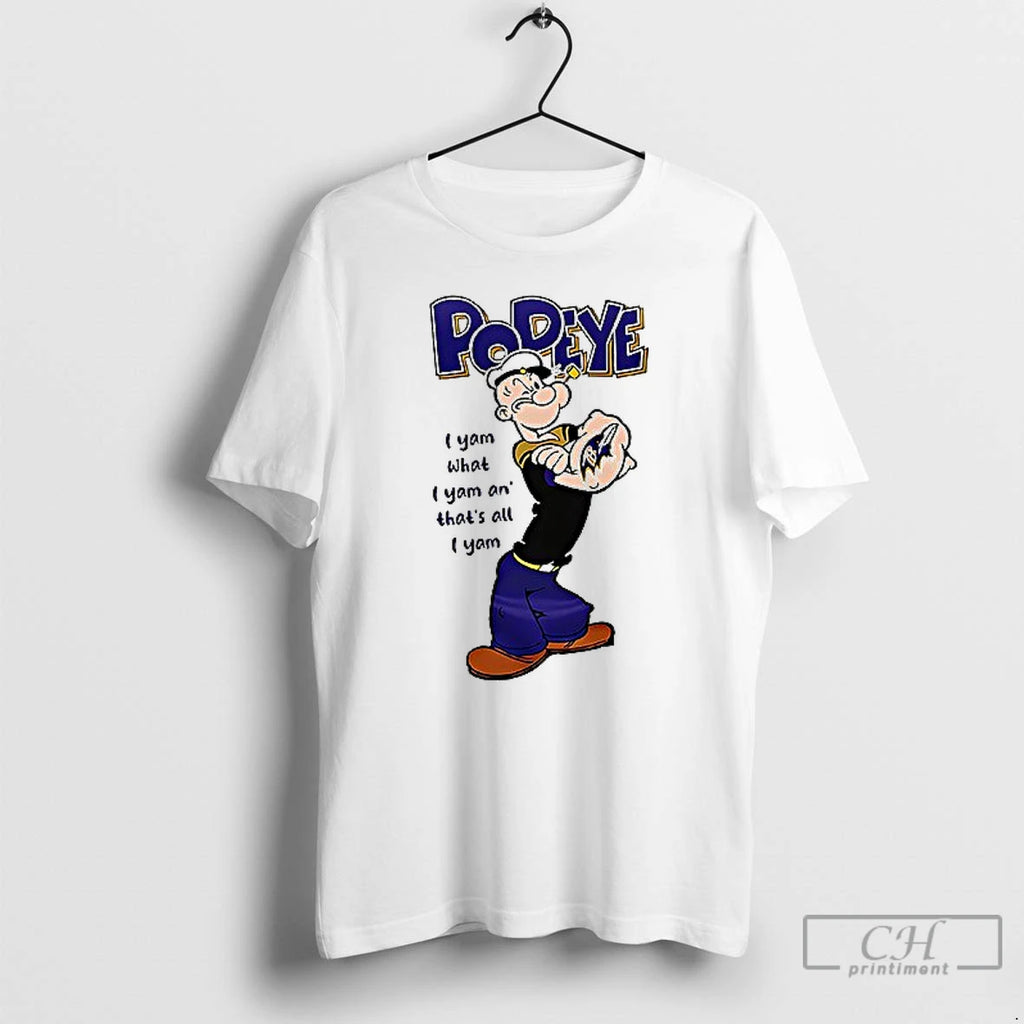 Premium Baltimore Ravens X Popeye I Yam What I Yam An Thats All I Yam