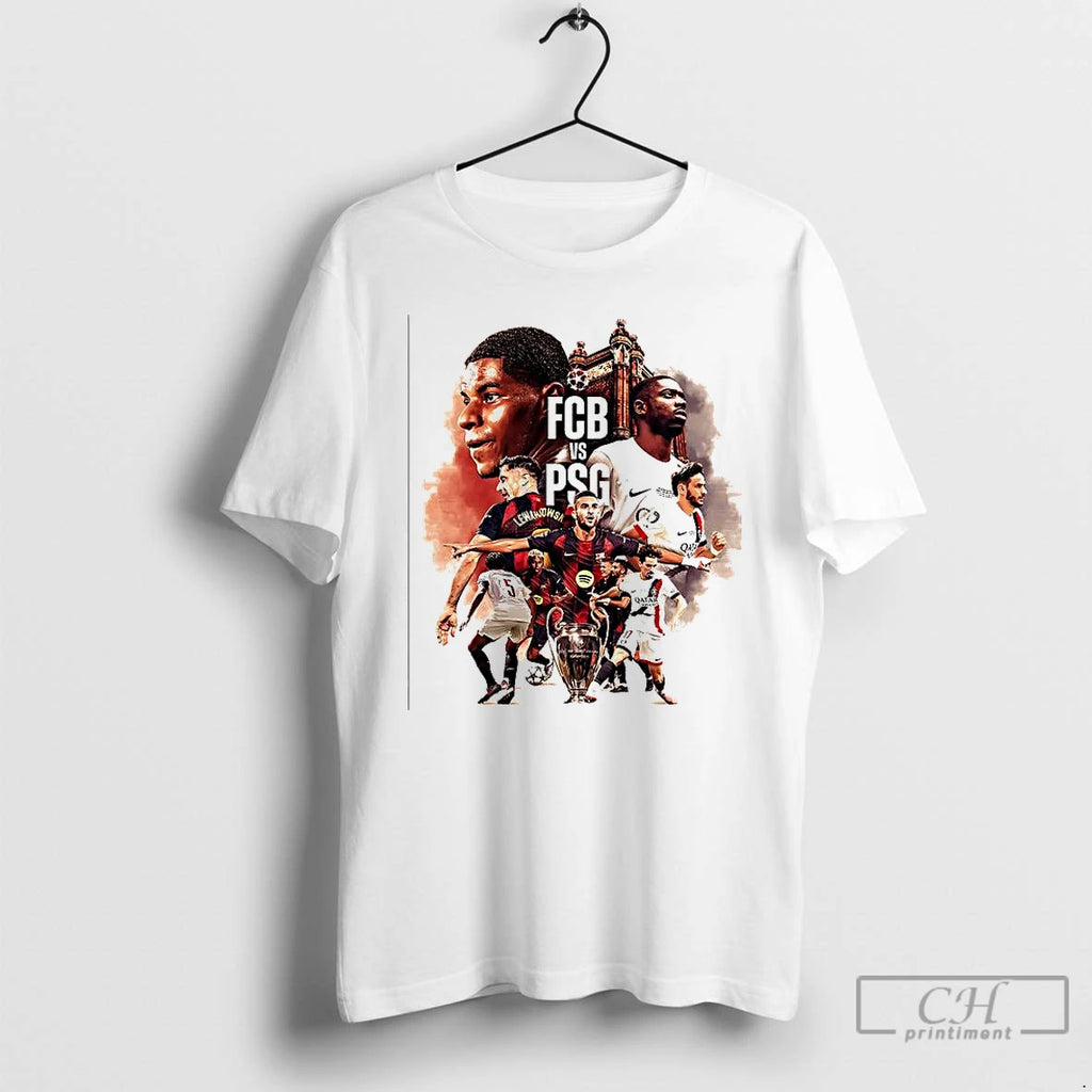 Premium Barcelona Vs Paris Saint Germain Champions League 2025 T Shirts