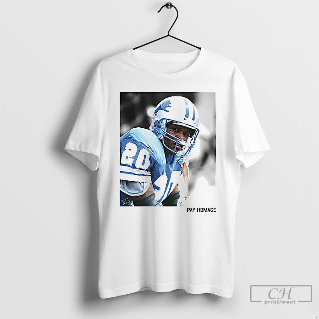 Premium Barry Sanders Detroit Lions Pay Homage Ceramic Ceramic And Classic Dad Cap T Shirts