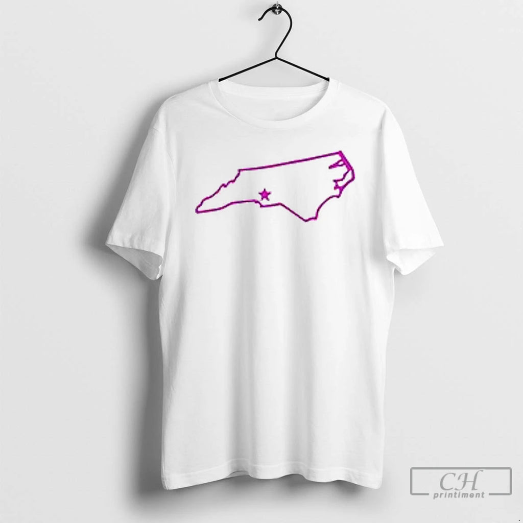 Premium Ben Rector Aug 22 2025 Tour Charlotte Nc Map 1 Sided T Shirts