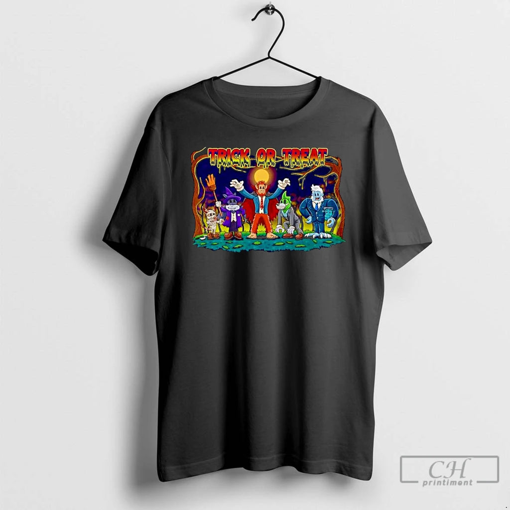 Premium Bennie And Crew Trick Or Treat Halloween Ornaments T Shirts