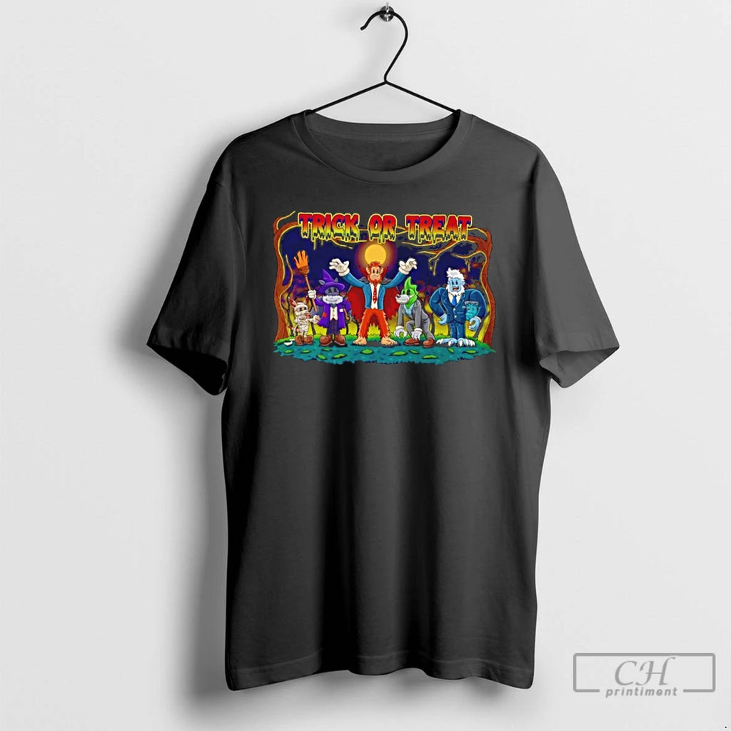 Premium Bennie And Crew Trick Or Treat Halloween T Shirts