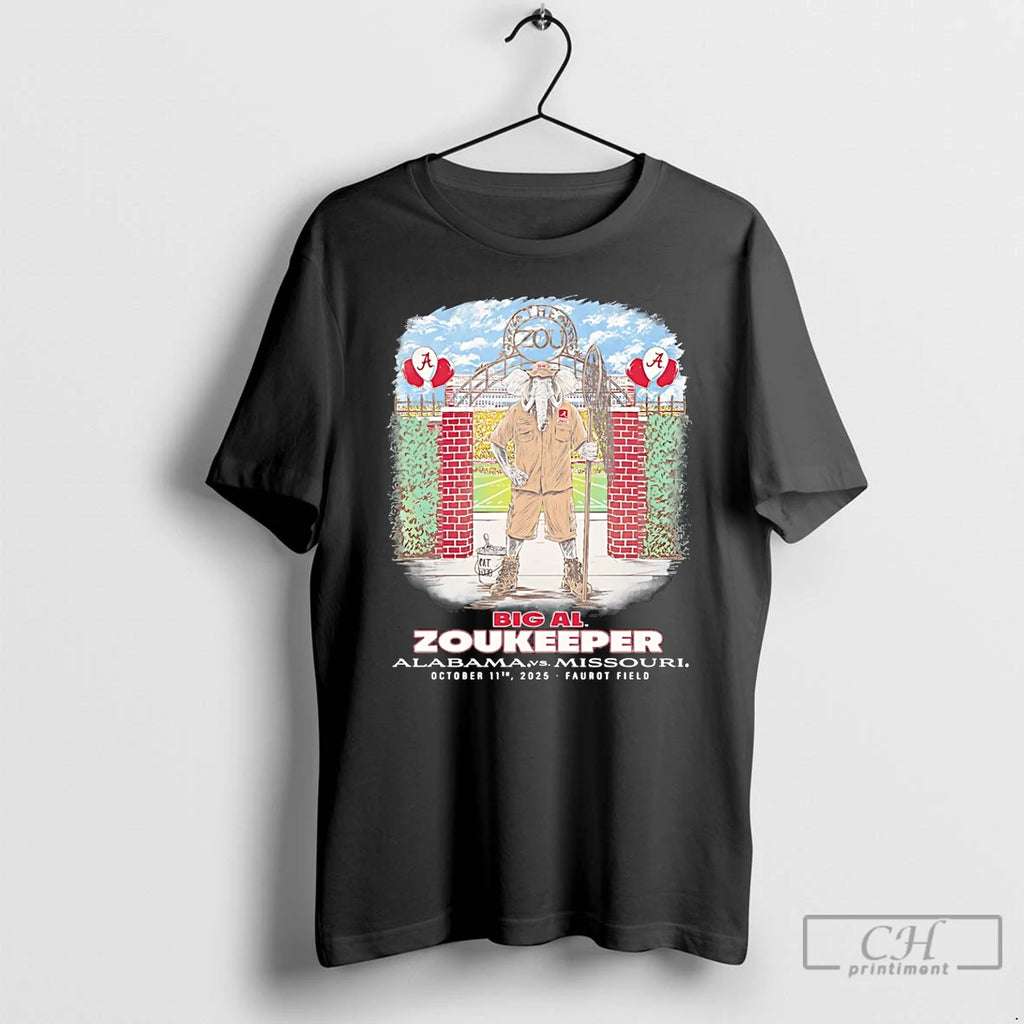 Premium Big Al Alabama Vs Missouri Zookeeper Mascot T Shirts