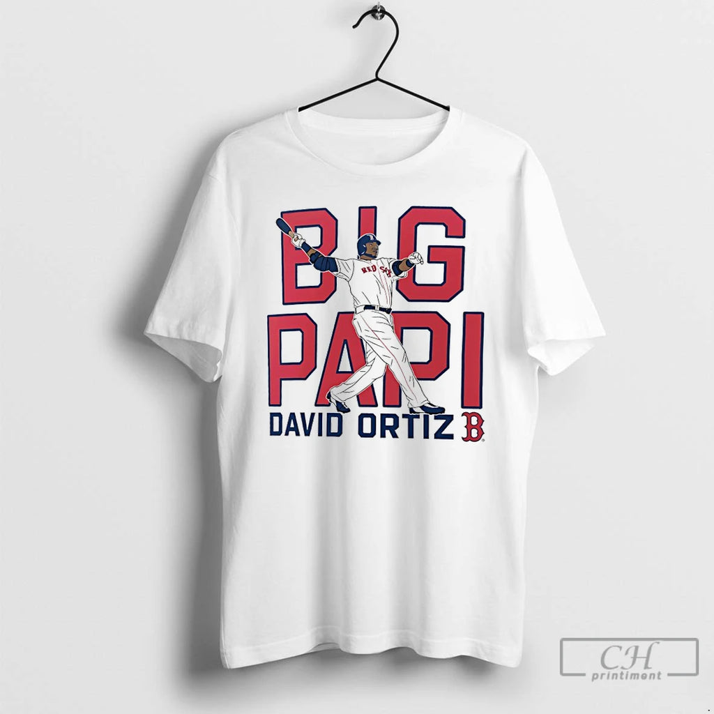 Premium Big Papi David Ortiz Boston Red Sox Cooperstown Player T Shirts