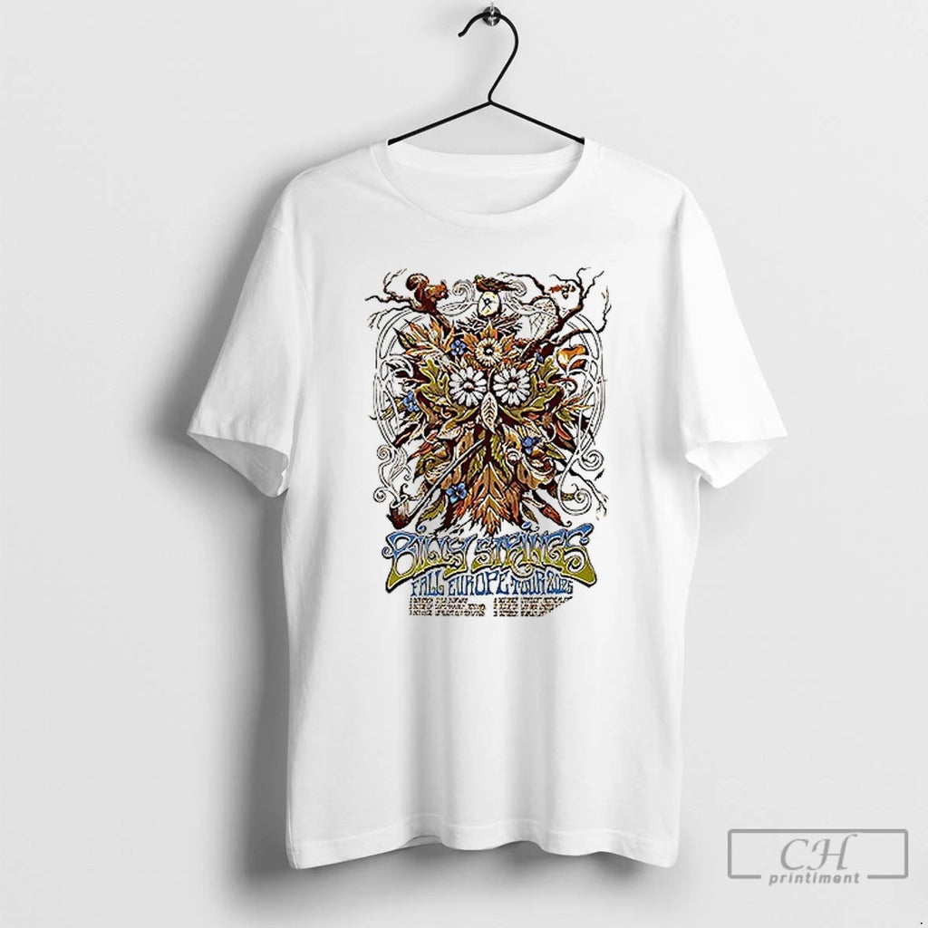 Premium Billy Strings Fall Europe Tour 2025 X Grateful Dead Dates T Shirts
