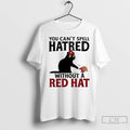 Premium Black Cat You Cant Spell Hatred Without Red Hat