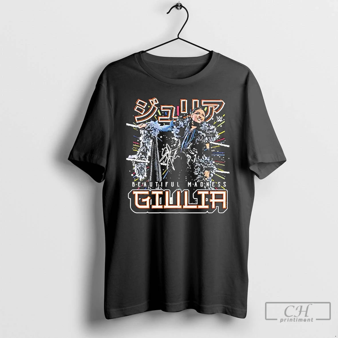 Premium Black Giulia Futuristic Beautiful Madness Graphic T Shirts