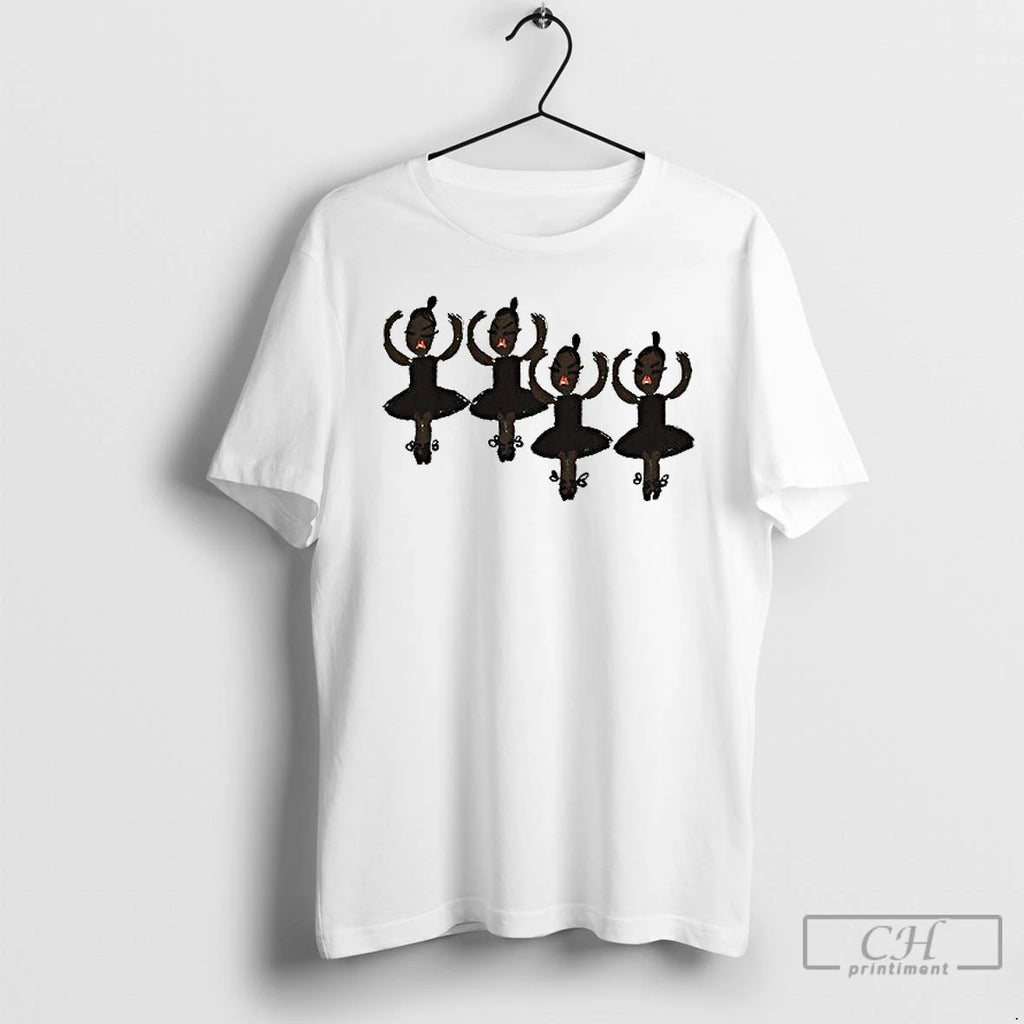 Premium Black Ballerina Art Dance Illustration Ceramic Ceramic And Classic Dad Cap T Shirts
