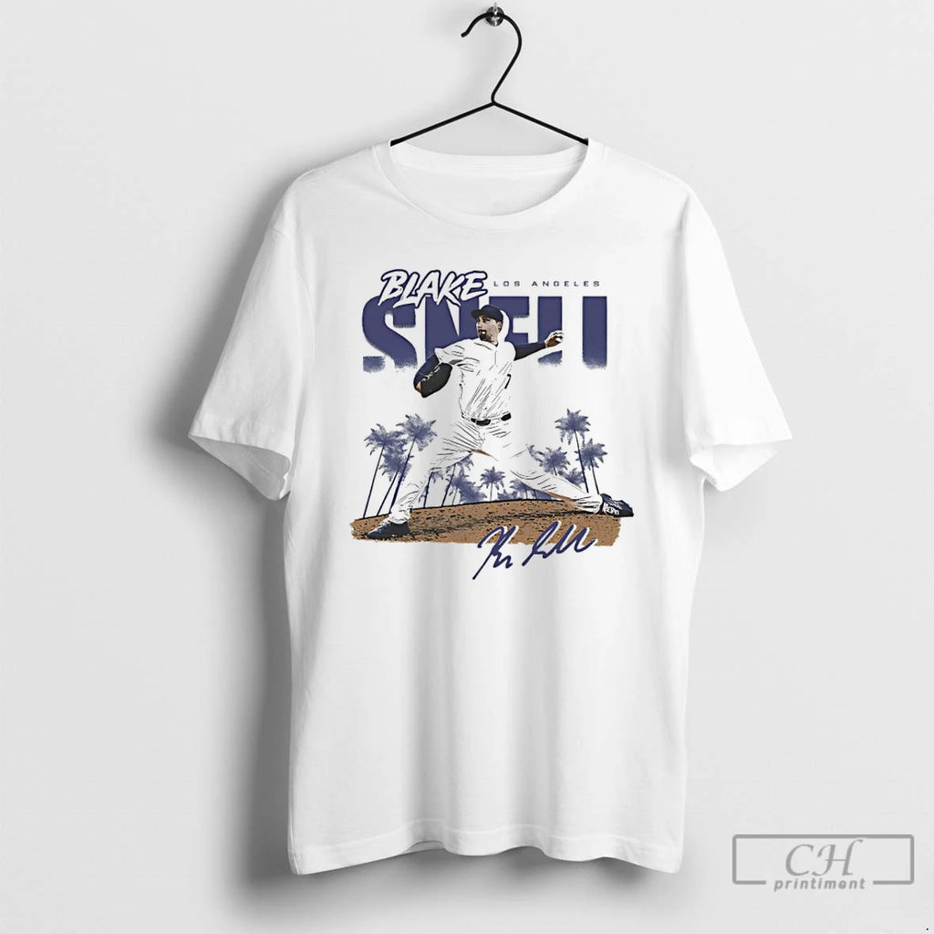 Premium Blake Snell Los Angeles Dodgers Dissolve Signature T Shirts