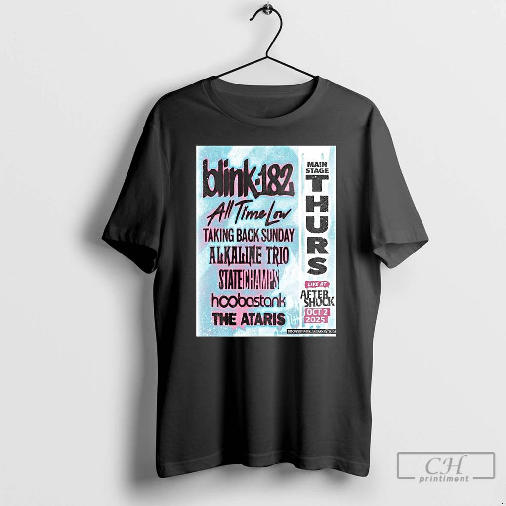 Premium Blink 182 Discovery Park Sacramento Ca October 2 2025 Long Sleve T Shirts