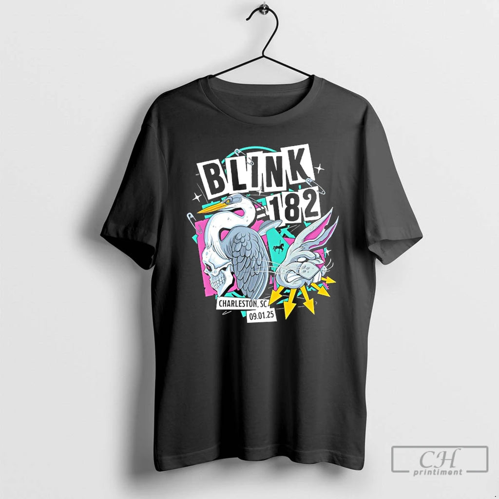 Premium Blink 182 Tour Charleston Sc September 1 2025 Event T Shirts