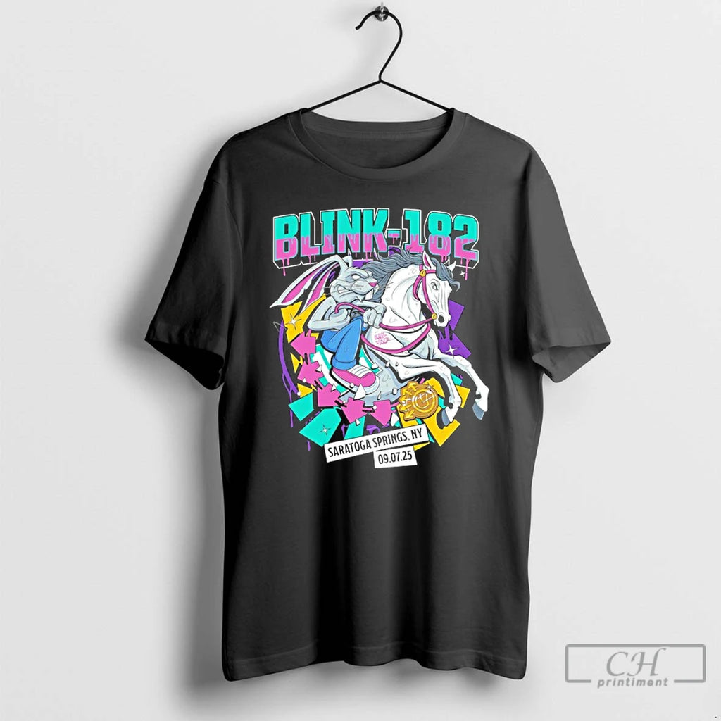 Premium Blink 182 Tour Saratoga Springs Ny September 7 2025 Event T Shirts