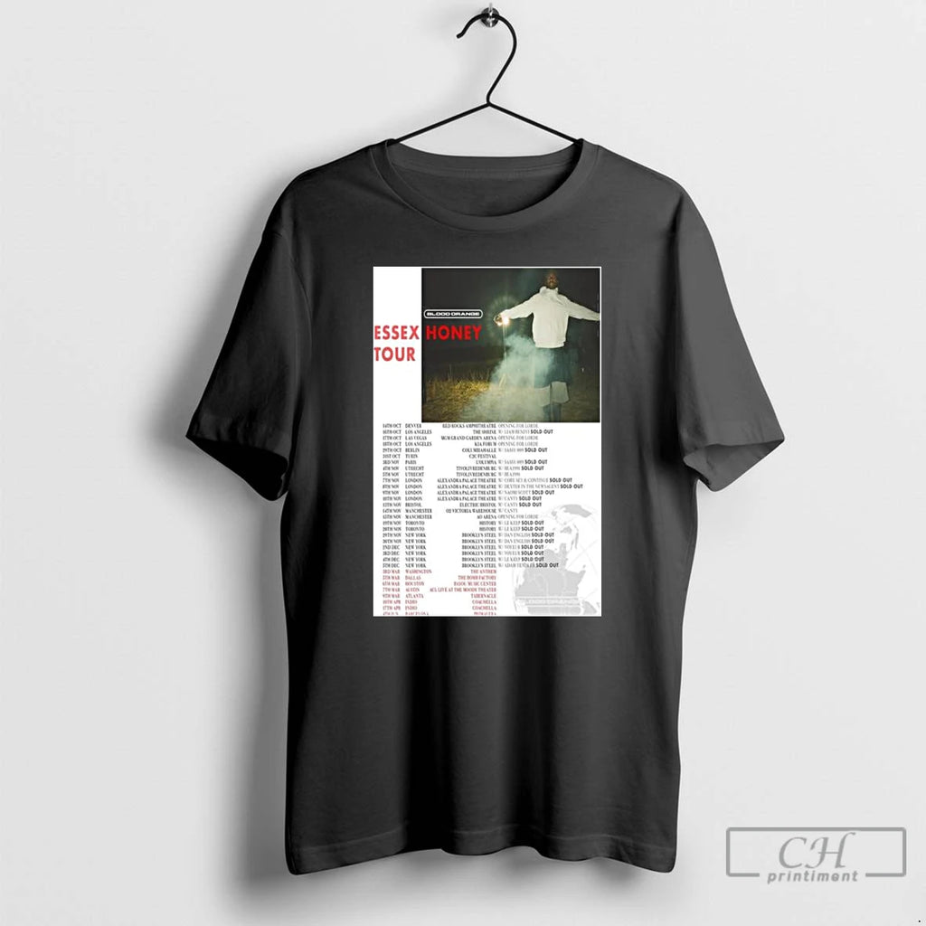 Premium Blood Orange Essex Honey Tour 2025 2026 Long Sleve T Shirts