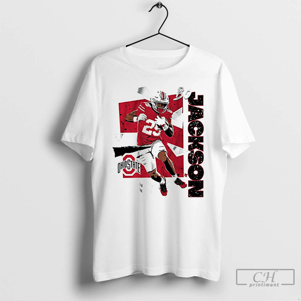 Premium Bo Jackson 90s Style Ohio State Football T Shirts