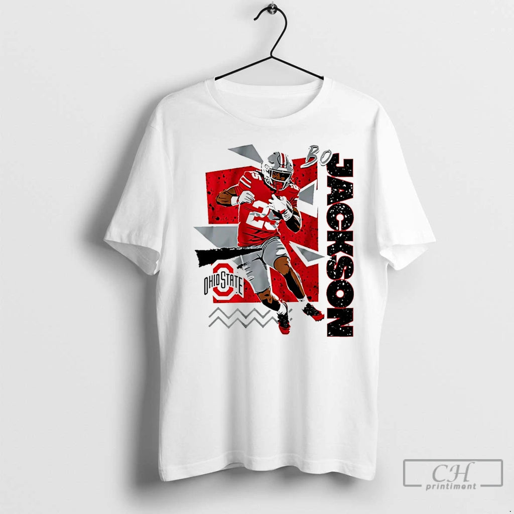 Premium Bo Jackson Ohio State Football 90s Style