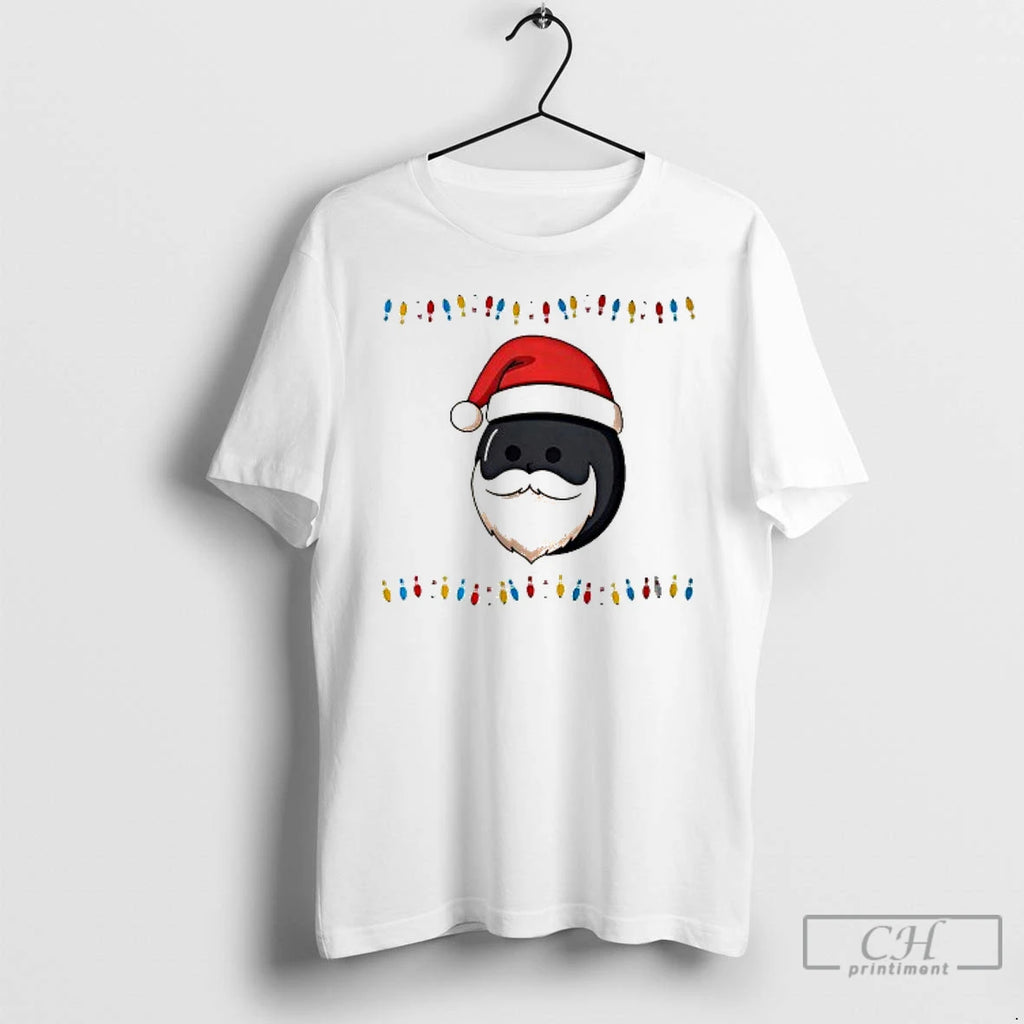 Premium Bowling Santa Hat Ugly Christmas T Shirts