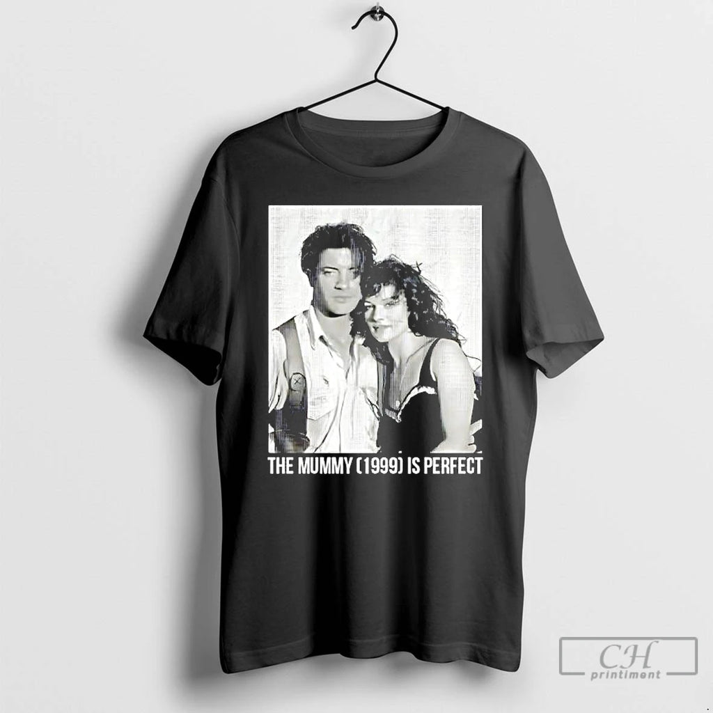 Premium Brendan Fraser And Rachel Weisz The Mummy 1999 Film Is Perfect T Shirts