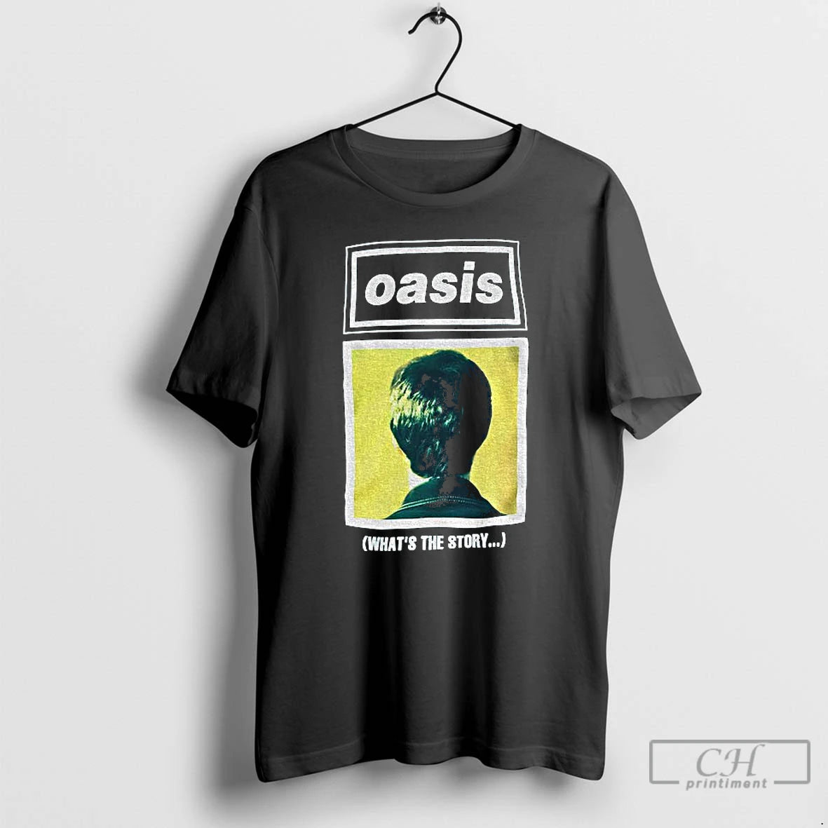 Premium Brian Cannon Oasis Whats The Story Logo Vintage T Shirts
