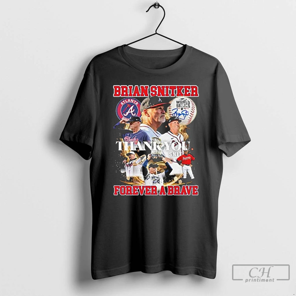 Premium Brian Snitker Thank You Forever A Braves Long Sleve T Shirts