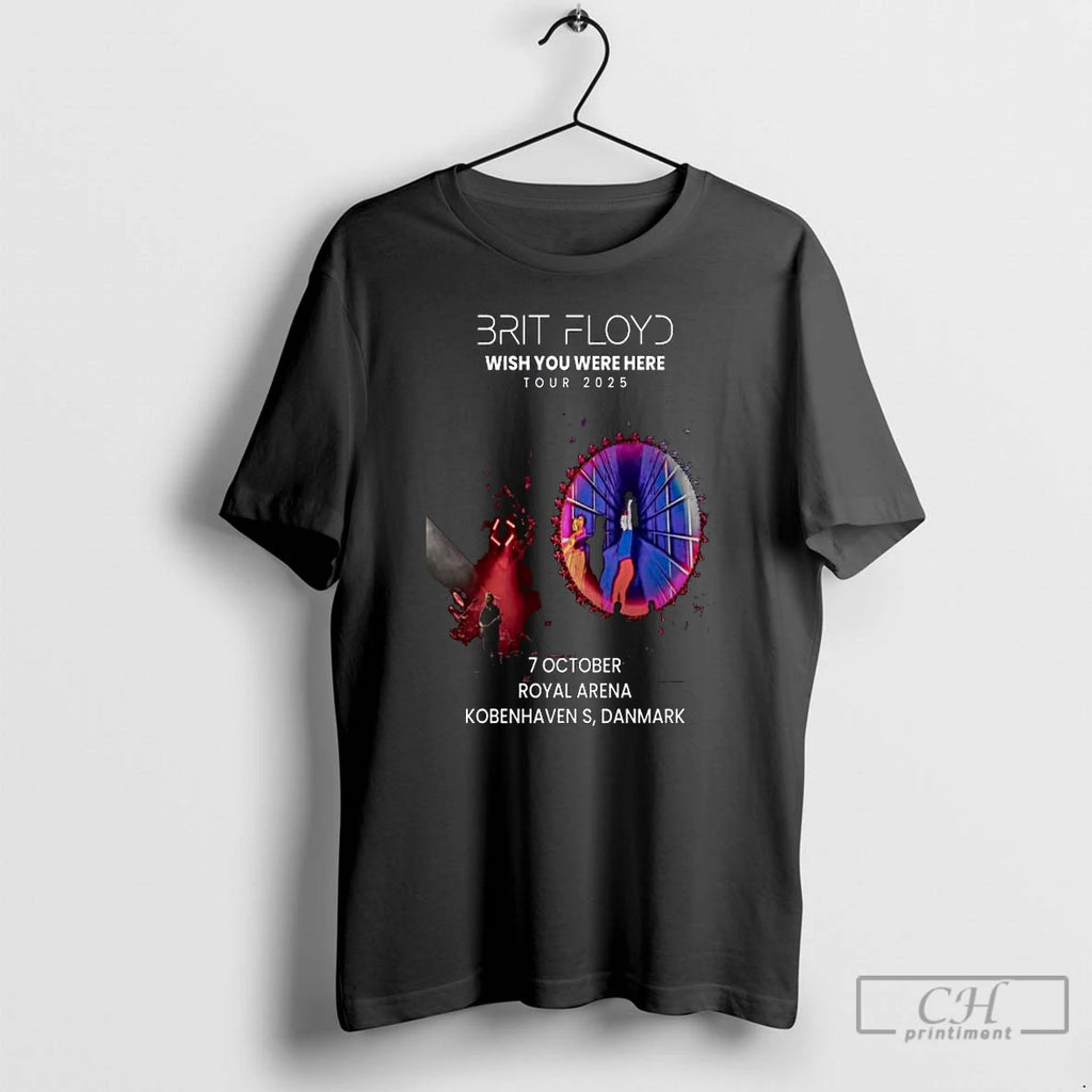 Premium Brit Floyd Royal Arena Kobenhavn Danmark 7 October 2025 Tour Long Sleve T Shirts
