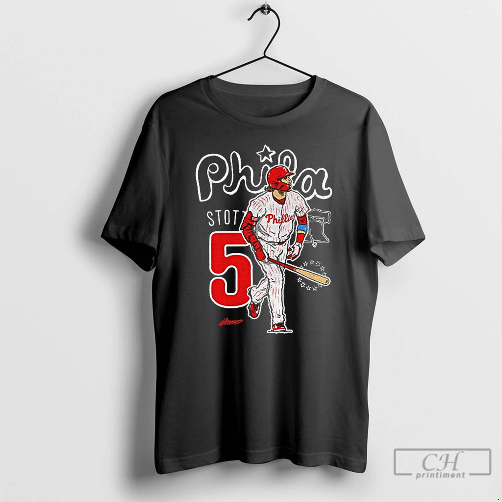 Premium Bryson Stott Cartoon Philadelphia Phillies Mlb Baseball Signature T Shirts
