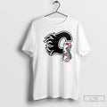 Premium Calgary Flames Mitchell And Ness Plush Doll Crew 2 Sided T Shirts