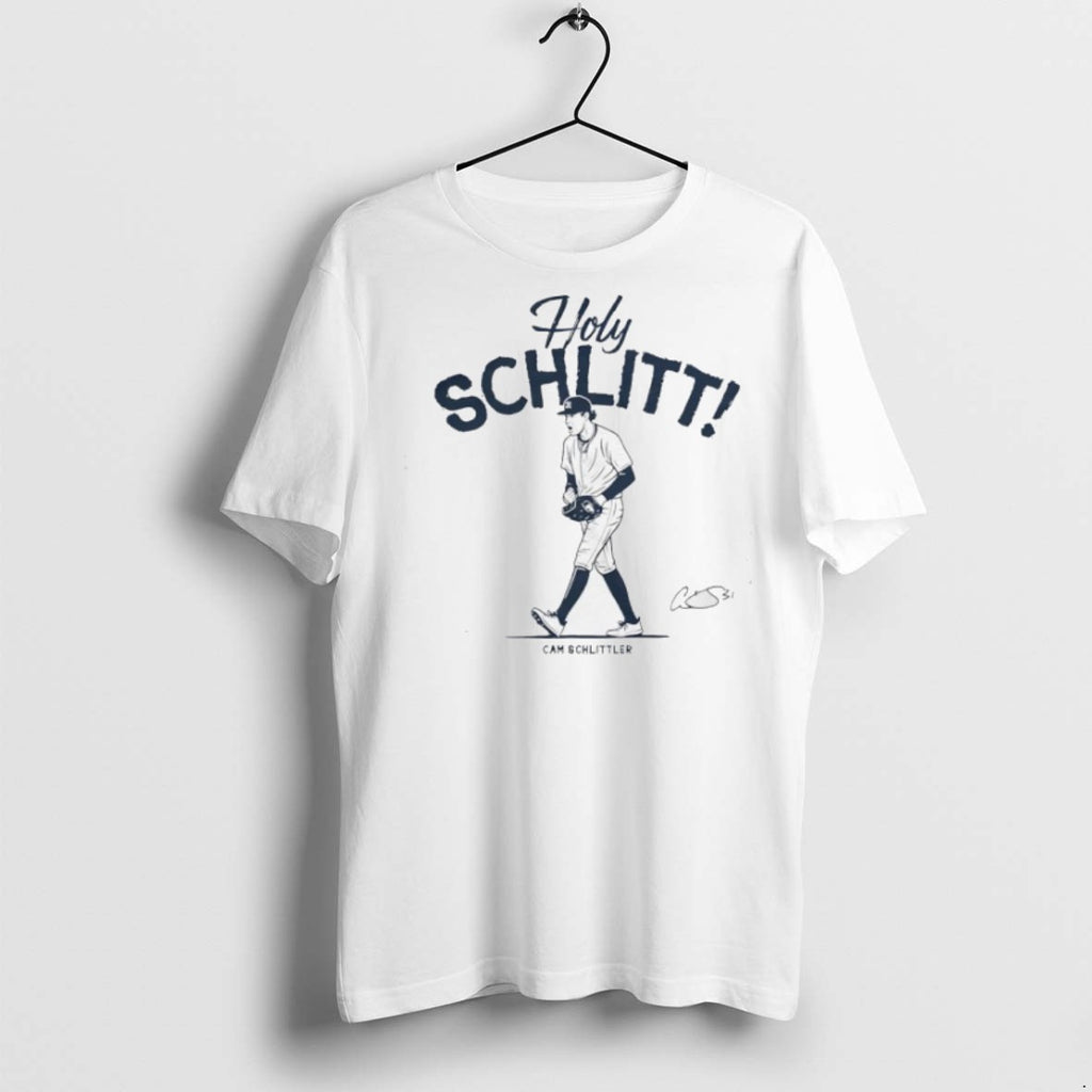 Premium Cam Schlittler Holy Schlitt New York Yankees Baseball Signature T Shirts
