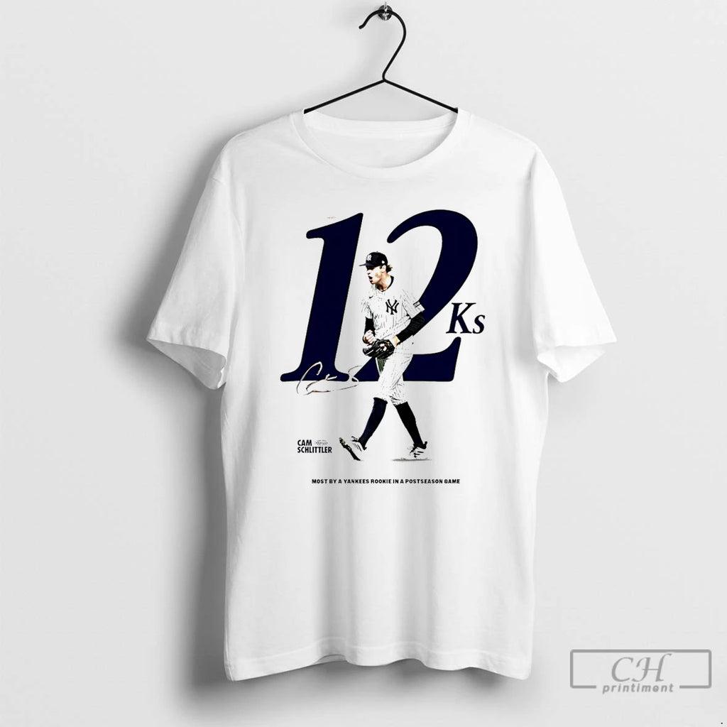 Premium Cam Schlittler New York Yankees Most Strikeouts By A Yankees Rookie In A Postseason