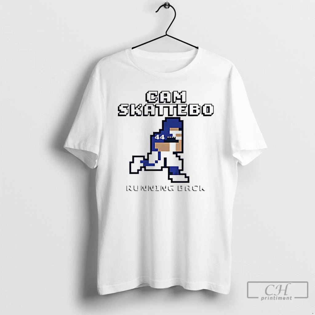 Premium Cam Skattebo New York Giants Running Back Retro Baller T Shirts