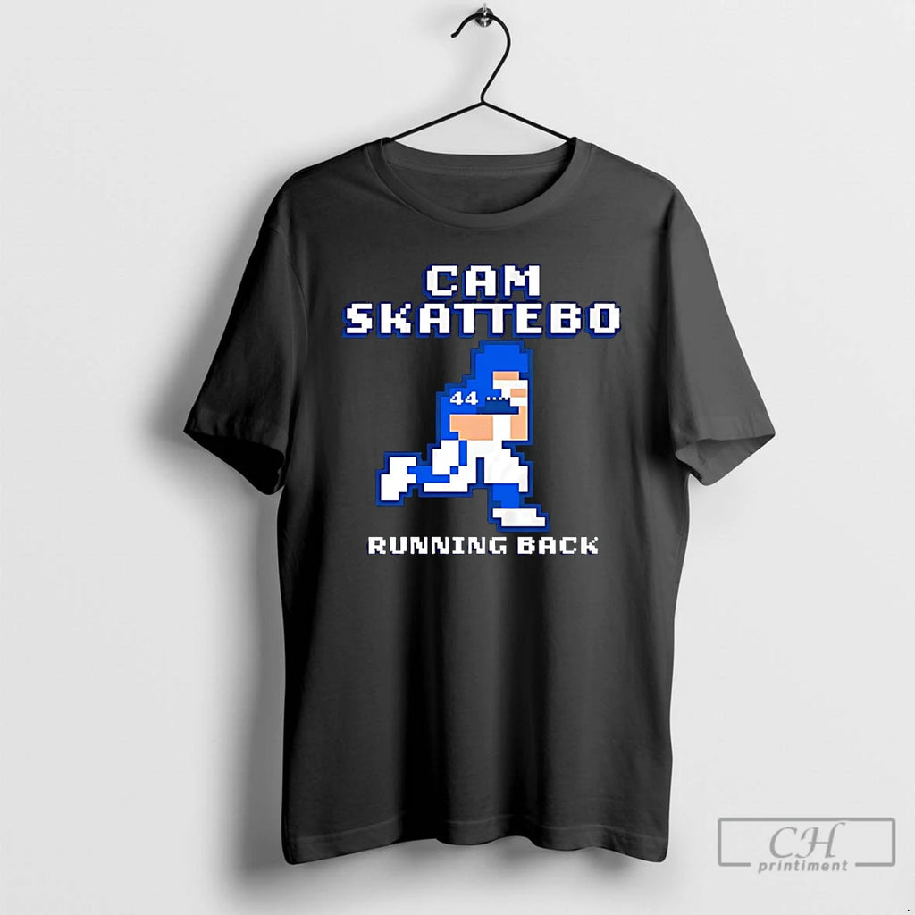 Premium Cam Skattebo Pixel Running Back New York Giants T Shirts