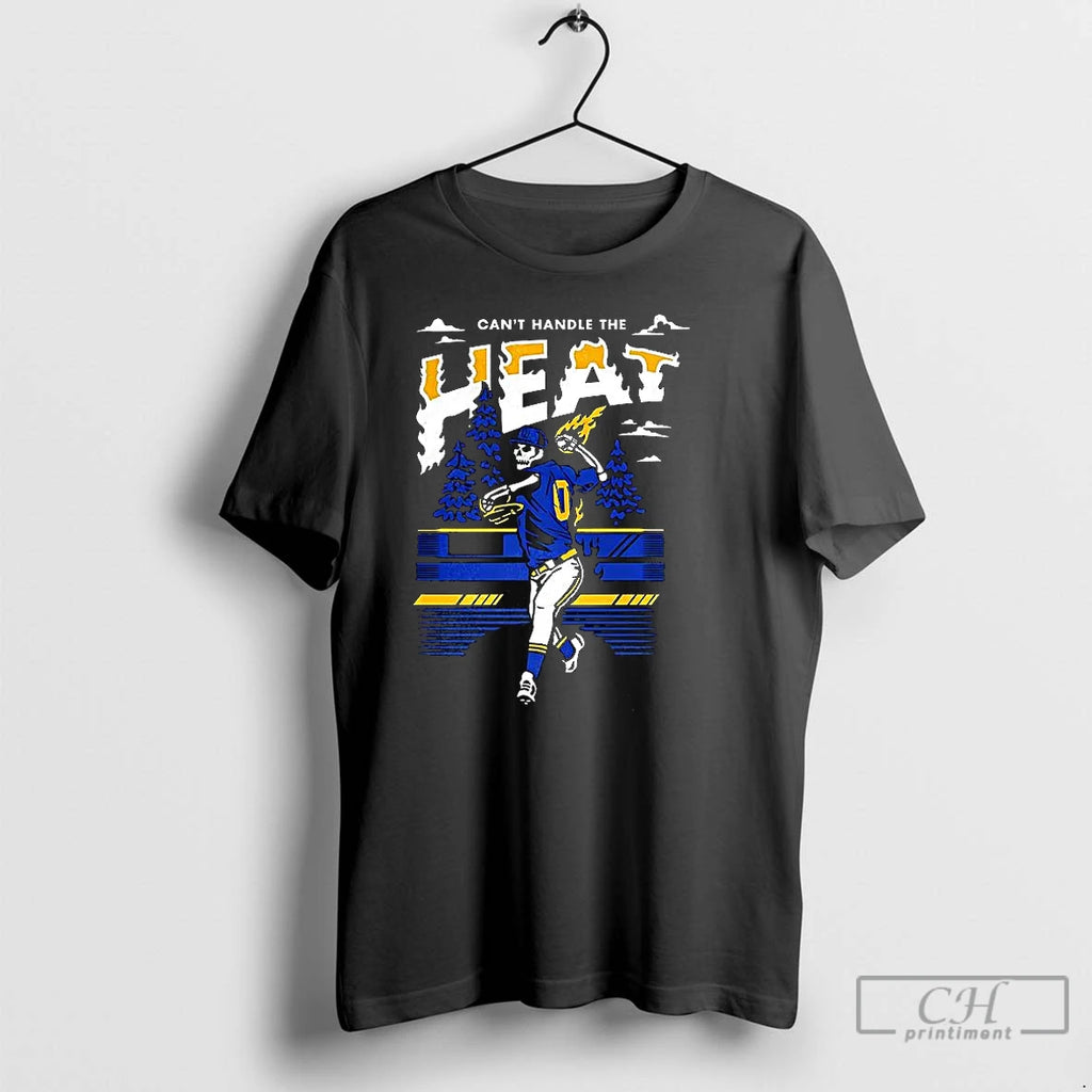 Premium Cant Handle The Heat Baseball Skeleton Throwing Ball T Shirts